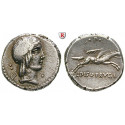 Römische Republik, L. Piso Frugi, Denar 90 v.Chr., ss+