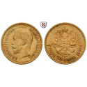 Russland, Nikolaus II., 7 1/2 Rubel 1897, 5,81 g fein, ss/ss-vz