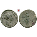 Römische Kaiserzeit, Faustina II., Frau des Marcus Aurelius, As 152-153, ss+