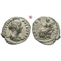 Römische Kaiserzeit, Faustina II., Frau des Marcus Aurelius, Denar 145-161, vz-st