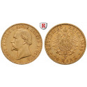 Deutsches Kaiserreich, Sachsen-Coburg-Gotha, Ernst II., 20 Mark 1886, Portrait / Reichsadler, A, ss+/ss-vz, J. 271