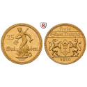 Nebengebiete, Danzig, 25 Gulden 1930, 7,31 g fein, f.vz/vz+, J. D11