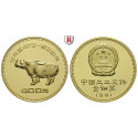 China, Volksrepublik, 400 Yuan 1981, 15,53 g fein, PP