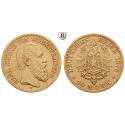 Deutsches Kaiserreich, Württemberg, Karl, 10 Mark 1876, F, ss, J. 292