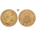 Deutsches Kaiserreich, Bayern, Ludwig II., 10 Mark 1878, D, ss, J. 196