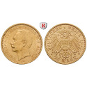 Deutsches Kaiserreich, Baden, Friedrich II., 20 Mark 1911, G, ss/vz, J. 192