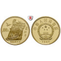 China, Volksrepublik, 100 Yuan 1986, 10,01 g fein, PP