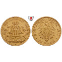 Deutsches Kaiserreich, Hamburg, 20 Mark 1889, J, ss+, J. 210