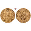 Deutsches Kaiserreich, Hamburg, 10 Mark 1876, J, ss, J. 209