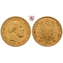 Deutsches Kaiserreich, Mecklenburg-Schwerin, Friedrich Franz II., 20 Mark 1872, A, ss+, J. 230