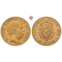 Deutsches Kaiserreich, Sachsen, Albert, 10 Mark 1874, E, ss, J. 261