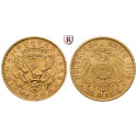 Deutsches Kaiserreich, Bremen, 20 Mark 1906, J, vz-st, J. 205