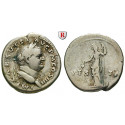 Römische Kaiserzeit, Vespasianus, Denar 72-73, ss
