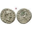 Römische Kaiserzeit, Vespasianus, Denar 70-72, ss+