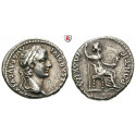 Römische Kaiserzeit, Tiberius, Denar 14-37, ss-vz