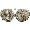 Römische Kaiserzeit, Faustina I., Frau des Antoninus Pius, Denar nach 141, ss+