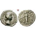 Römische Kaiserzeit, Faustina II., Frau des Marcus Aurelius, Denar 161-176, ss-vz/ss