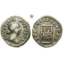 Römische Kaiserzeit, Faustina II., Frau des Marcus Aurelius, Denar vor 175, ss+