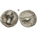 Römische Kaiserzeit, Faustina I., Frau des Antoninus Pius, Denar nach 141, ss