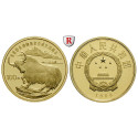 China, Volksrepublik, 100 Yuan 1986, 10,37 g fein, PP