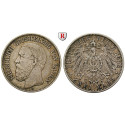 Deutsches Kaiserreich, Baden, Friedrich I., 2 Mark 1902, G, ss, J. 28