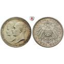 Deutsches Kaiserreich, Mecklenburg-Schwerin, Friedrich Franz IV., 2 Mark 1904, Hochzeit, A, ss-vz, J. 86