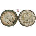 Deutsches Kaiserreich, Reuss-Greiz, Heinrich XXII., 2 Mark 1899, A, ss+/ss-vz, J. 118