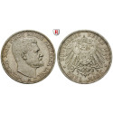 Deutsches Kaiserreich, Reuss-Greiz, Heinrich XXIV., 3 Mark 1909, A, f.vz, J. 119