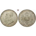 Deutsches Kaiserreich, Sachsen-Meiningen, Georg II., 5 Mark 1908, Kurzer Bart, D, ss-vz, J. 153b