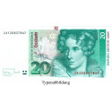 Bundesrepublik Deutschland, 20 DM 01.10.1993, I, Rb. 304a