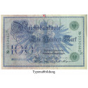 Reichsbanknoten und Reichskassenscheine, 100 Mark 07.02.1908, II, Rb. 34