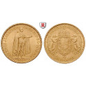 Ungarn, Franz Joseph I., 20 Korona 1892, 1895, 6,09 g fein, vz