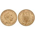 Deutsches Kaiserreich, Preussen, Wilhelm II., 20 Mark 1889, A, vz, J. 250