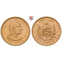 Peru, Republik, Libra 1898-1969, 7,32 g fein, bfr.