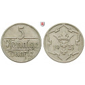 Nebengebiete, Danzig, 5 Pfennige 1923, A, vz, J. D4