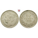 Niederlande, Königreich, Wilhelmina I., 10 Cents 1898, ss