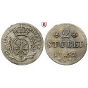 Brandenburg-Preussen, Königreich Preussen, Friedrich II., 2 Stüber 1752, f.vz