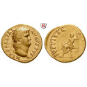 Römische Kaiserzeit, Nero, Aureus 66-67, ss-vz/ss