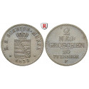 Sachsen, Königreich Sachsen, Friedrich August II., 2 Neugroschen 1853, ss+