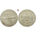 Weimarer Republik, 5 Reichsmark 1930, Zeppelin, E, ss-vz/vz, J. 343