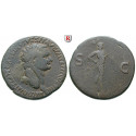 Römische Kaiserzeit, Domitianus, Sesterz 82, ss/s