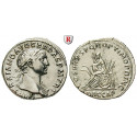 Römische Kaiserzeit, Traianus, Denar 103-111, f.vz