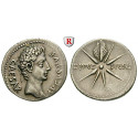 Römische Kaiserzeit, Augustus, Denar 19-18 v.Chr., f.vz