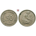Bundesrepublik Deutschland, 50 Pfennig 1950, Bank Deutscher Länder, G, ss+, J. 379