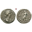 Römische Kaiserzeit, Faustina II., Frau des Marcus Aurelius, Denar 147-176, ss