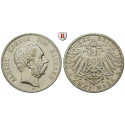 Deutsches Kaiserreich, Sachsen, Albert, 2 Mark 1898, E, ss+, J. 124
