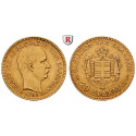 Griechenland, Georg I., 20 Drachmai 1884, 5,81 g fein, ss-vz