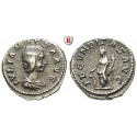 Römische Kaiserzeit, Julia Maesa, Großmutter des Elagabal, Denar 218-220, ss+
