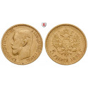 Russland, Nikolaus II., 5 Rubel 1897-1911, 3,87 g fein, ss
