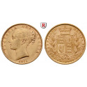 Grossbritannien, Victoria, Sovereign 1838-1874, 7,32 g fein, ss